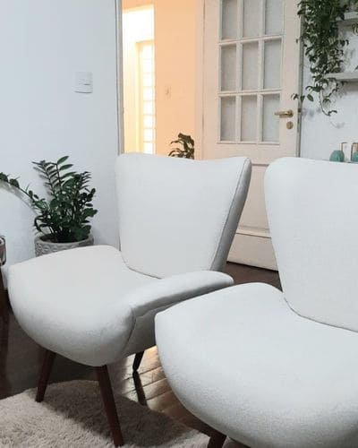 Sala de espera aconchegante e tranquila do Espaço Terapeutico em Sorocaba